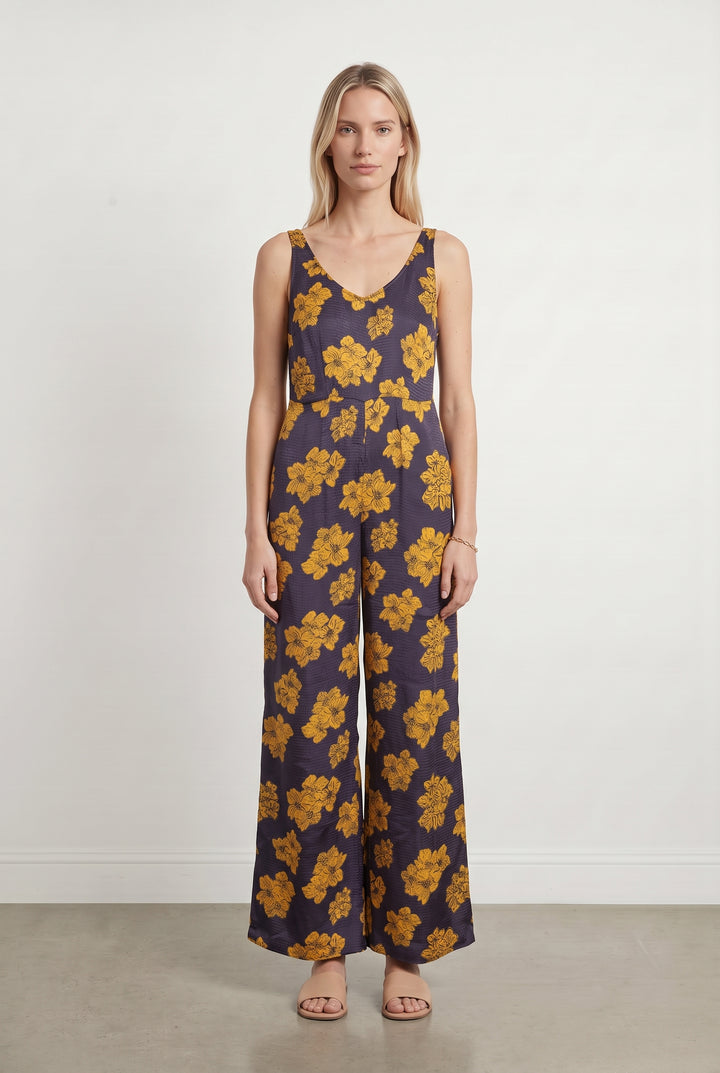 Combinaison Violette et Jaune - Taille M/38 de la marque American Vintage | PARAD121361 - Vendu par Paradigme - Image 1