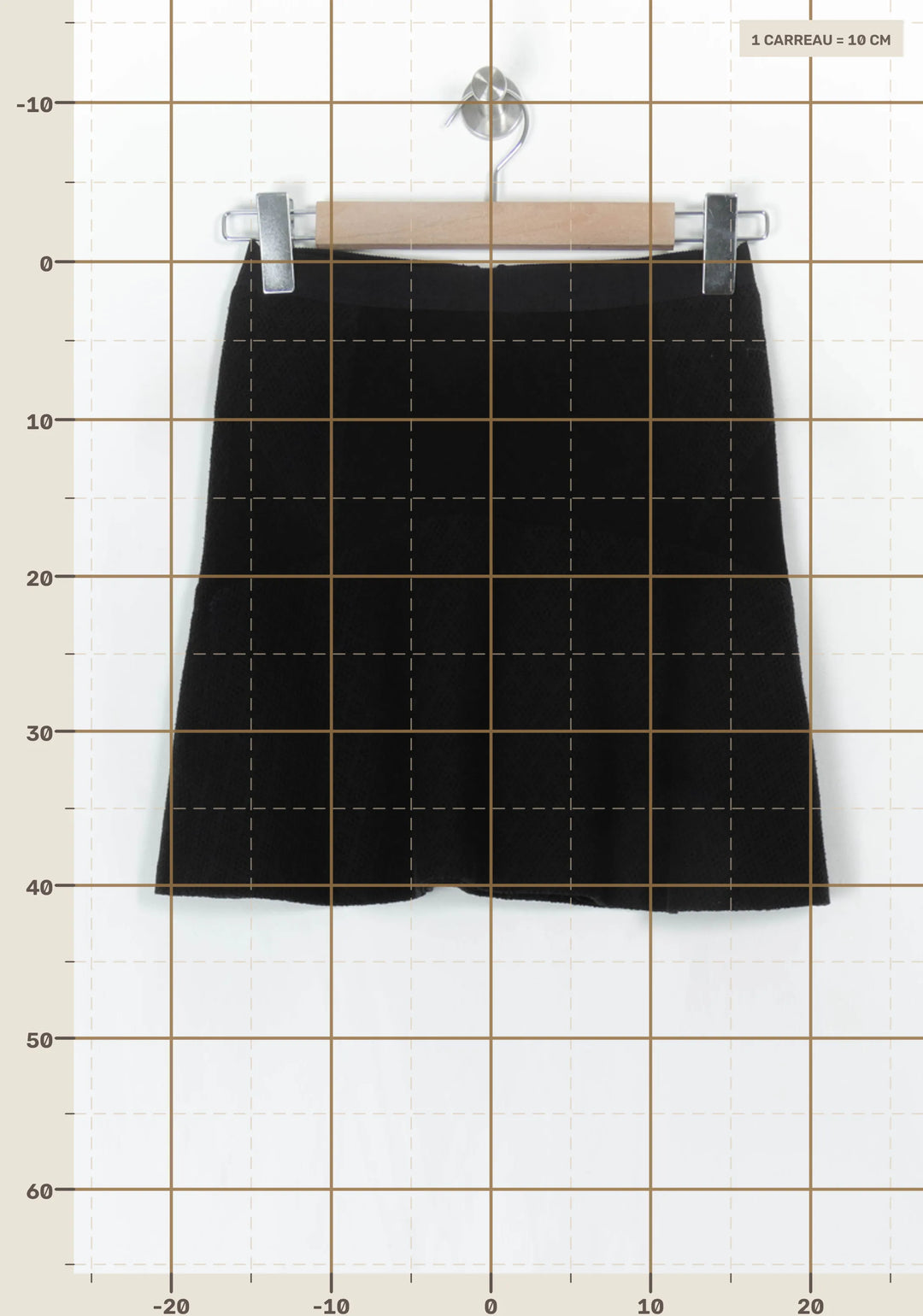 Jupe Évasée Noire - Taille S/36 de la marque Sandro | PARAD121364 - Vendu par Paradigme - Image 4