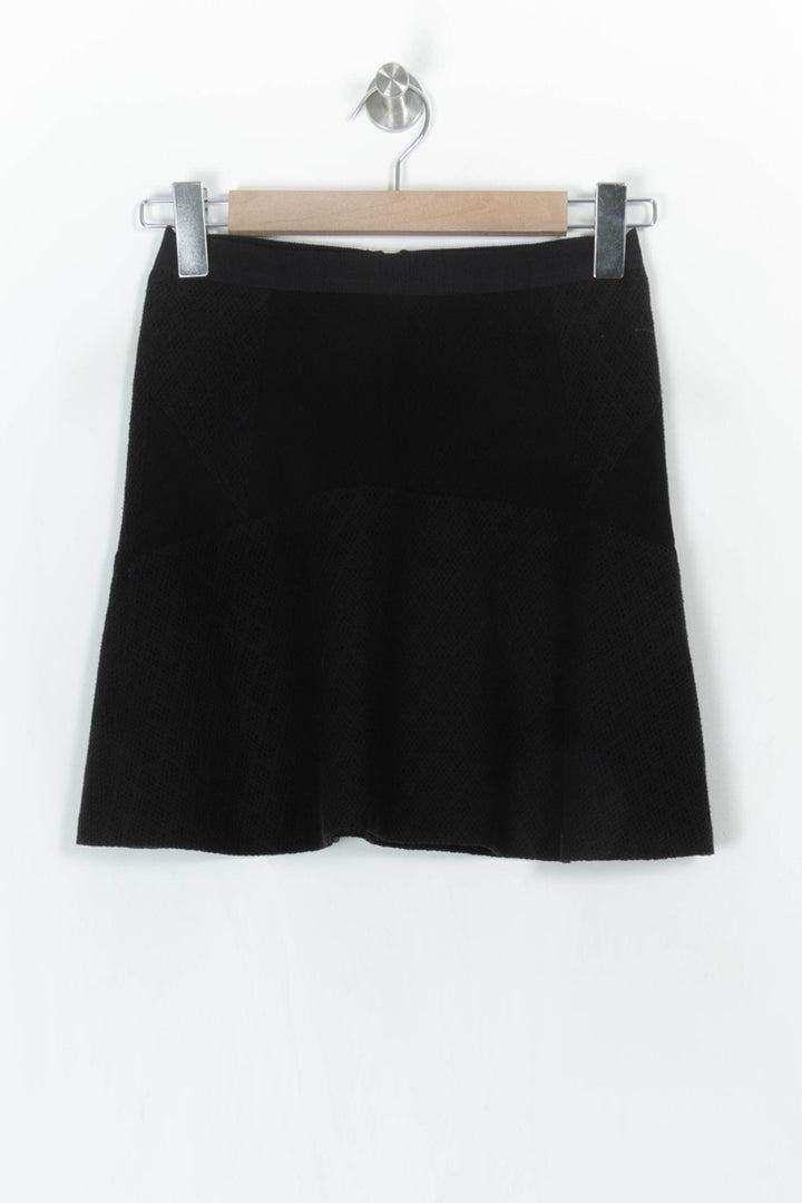 Jupe Évasée Noire - Taille S/36 de la marque Sandro | PARAD121364 - Vendu par Paradigme - Image 2