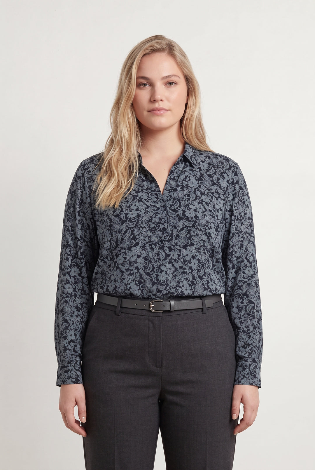 Blouse Bleue - Taille XL/42 de la marque Caroll | PARAD121367 - Vendu par Paradigme - Image 1