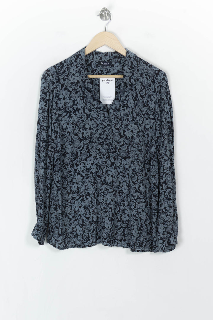 Blouse Bleue - Taille XL/42 de la marque Caroll | PARAD121367 - Vendu par Paradigme - Image 2