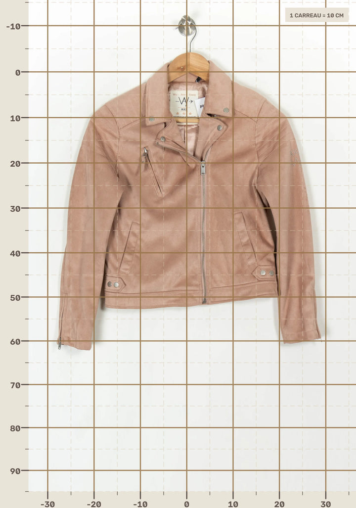 Veste Motard Rose - Taille XS/34 de la marque IKKS | PARAD121368 - Vendu par Paradigme - Image 4