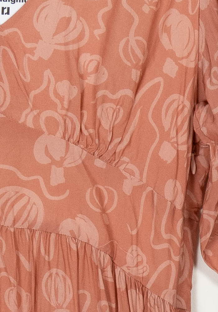 Robe Longue Rose - Taille L/40 de la marque Soi Paris | PARAD121371 - Vendu par Paradigme - Image 3