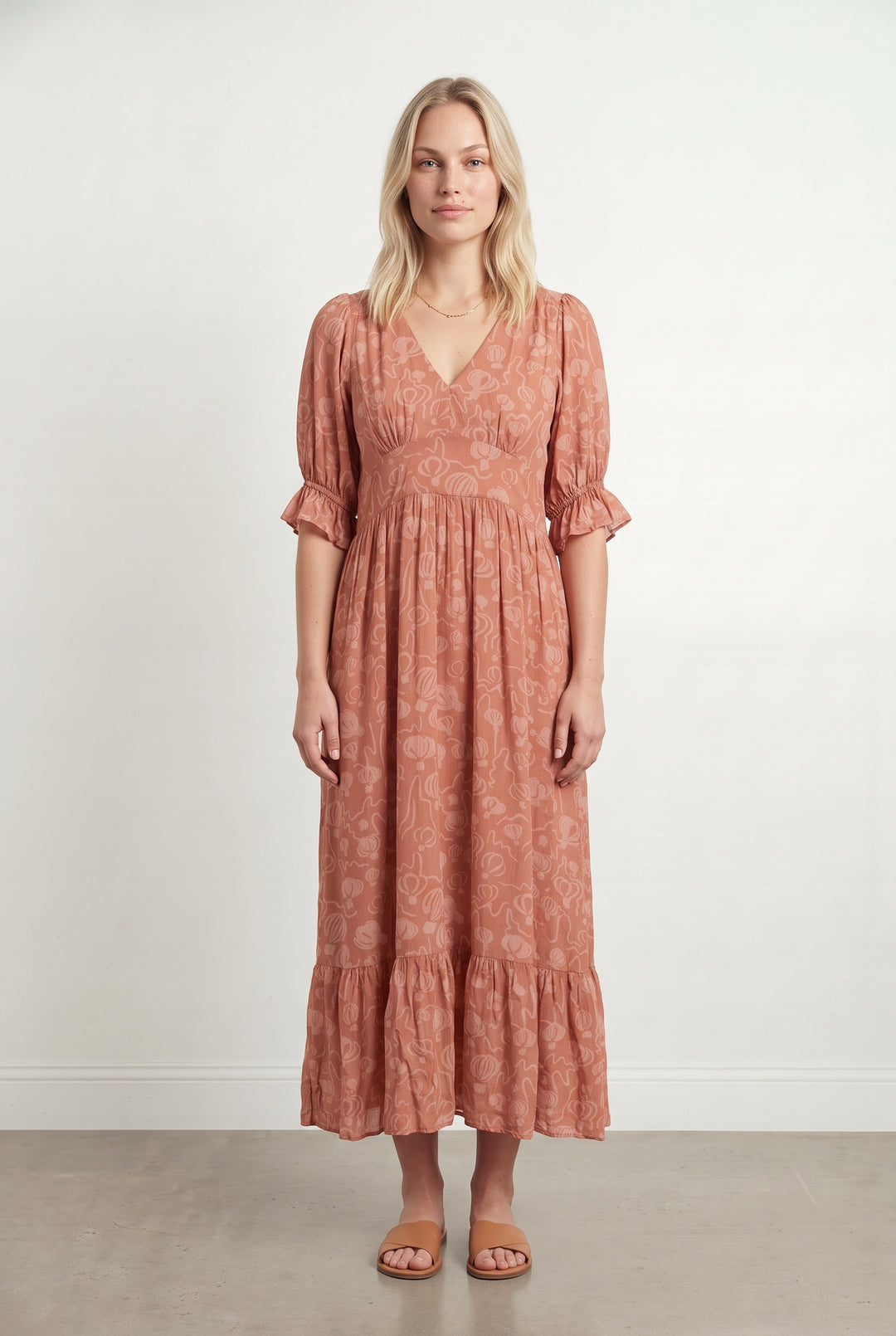 Robe Longue Rose - Taille L/40 de la marque Soi Paris | PARAD121371 - Vendu par Paradigme - Image 1