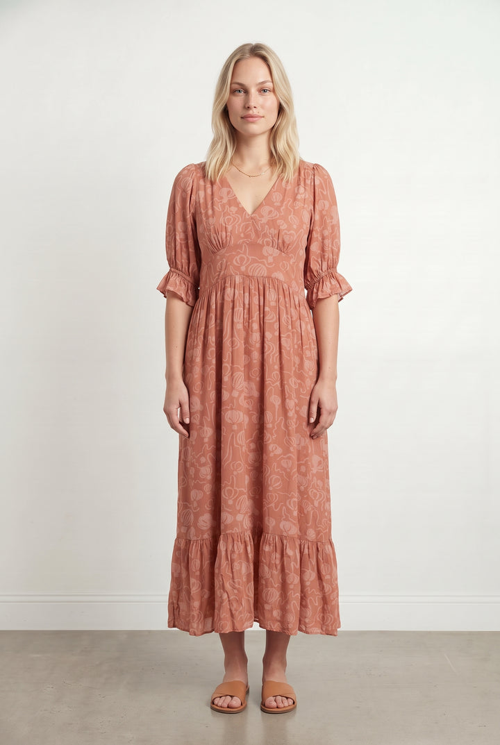 Robe Longue Rose - Taille L/40 de la marque Soi Paris | PARAD121371 - Vendu par Paradigme - Image 1