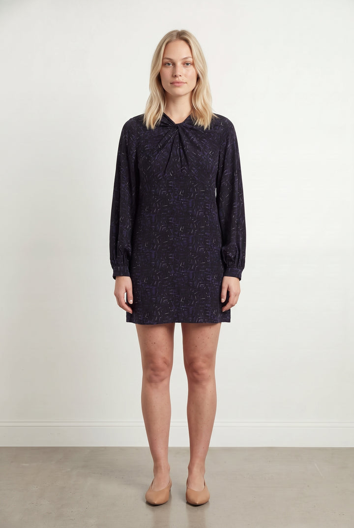 Robe Droite Bleue - Taille L/40 de la marque Soi Paris | PARAD121373 - Vendu par Paradigme - Image 1