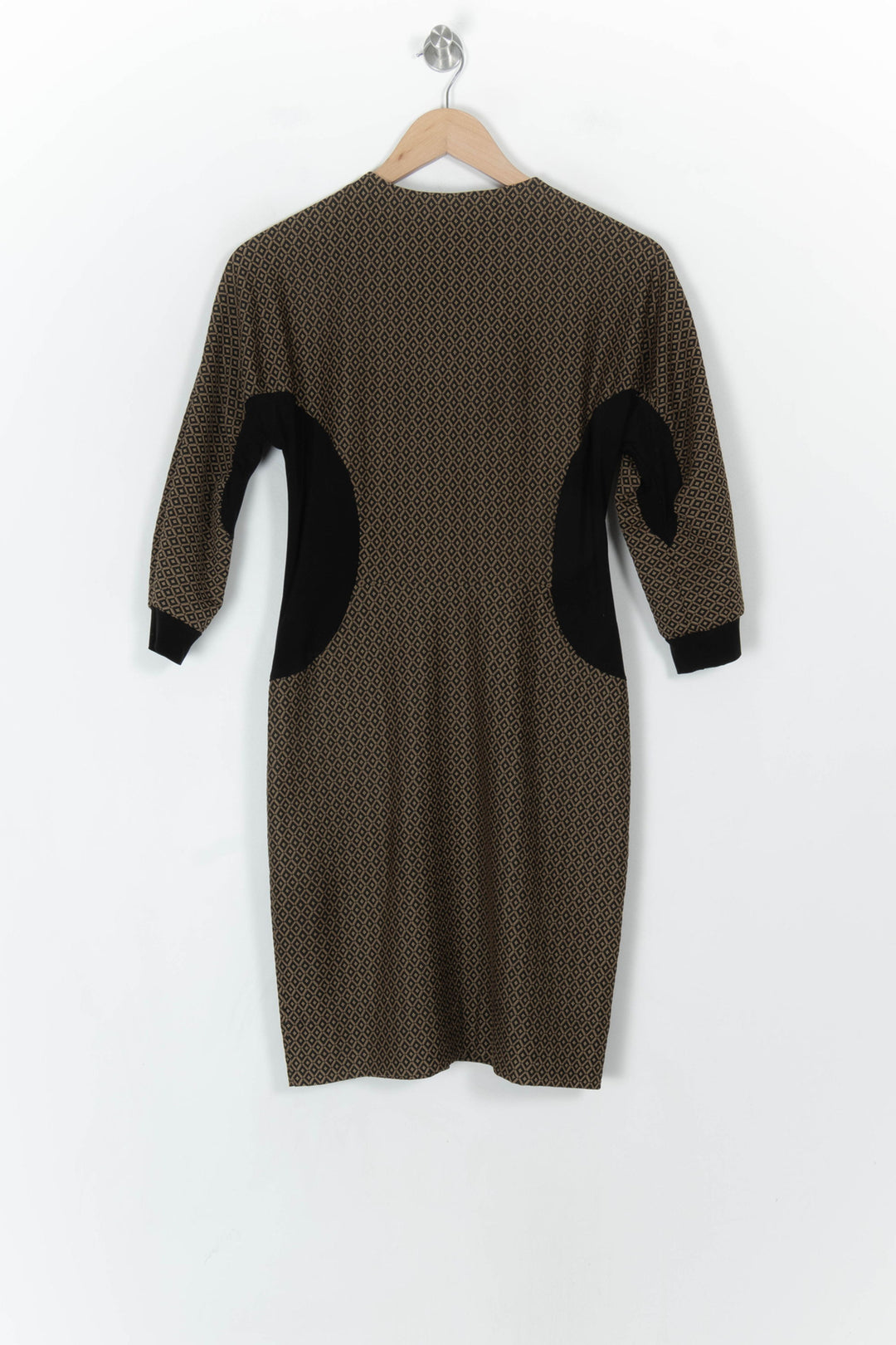 Robe Midi Noire et Marron - Taille S/36 de la marque Bleu Blanc Rouge | PARAD121377 - Vendu par Paradigme - Image 5