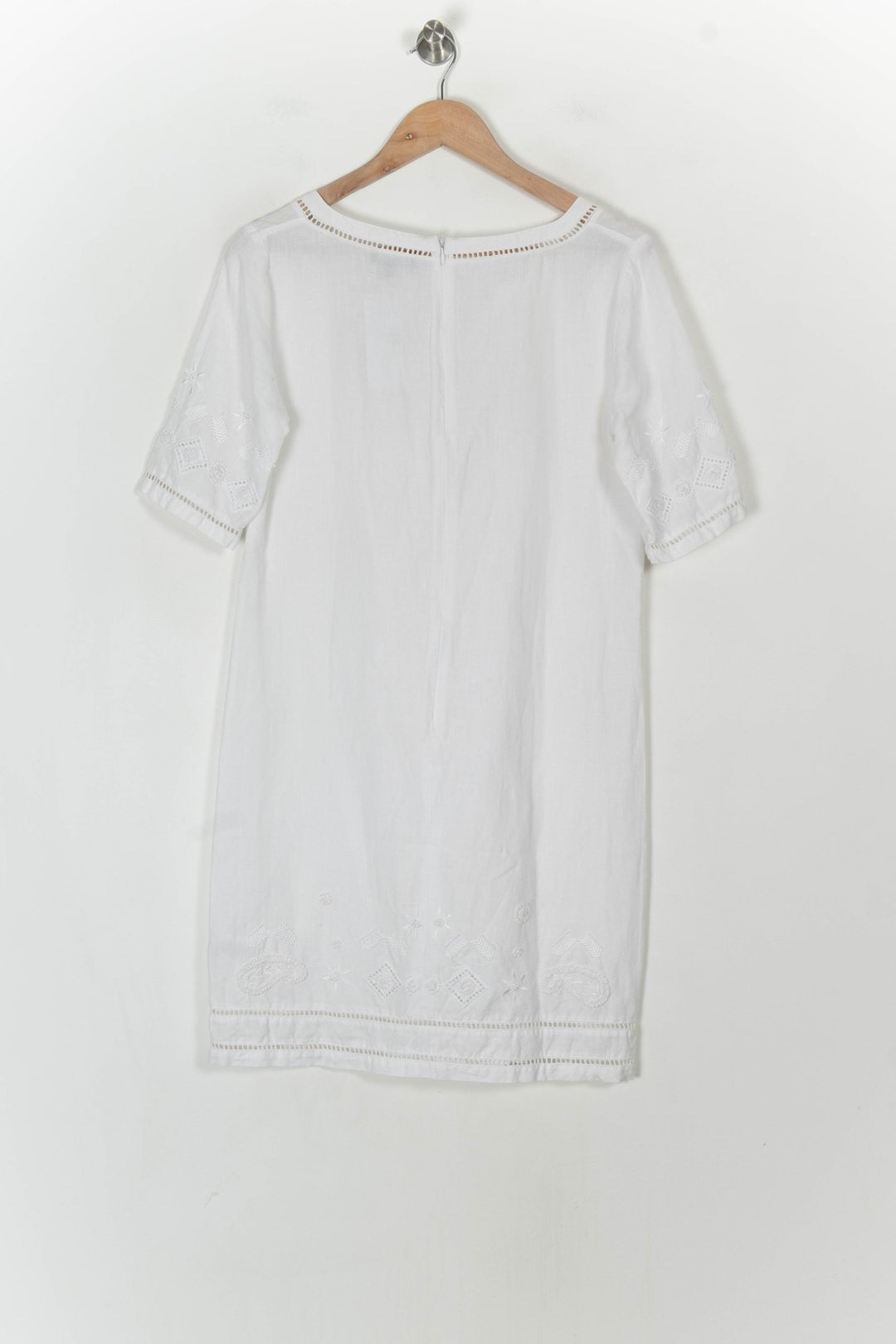 Robe Droite Blanche - Taille M/38 de la marque Caroll | PARAD121380 - Vendu par Paradigme - Image 5