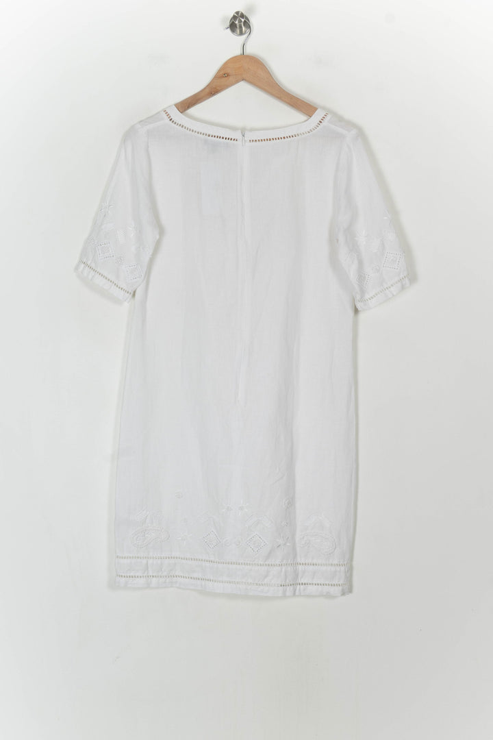Robe Droite Blanche - Taille M/38 de la marque Caroll | PARAD121380 - Vendu par Paradigme - Image 5
