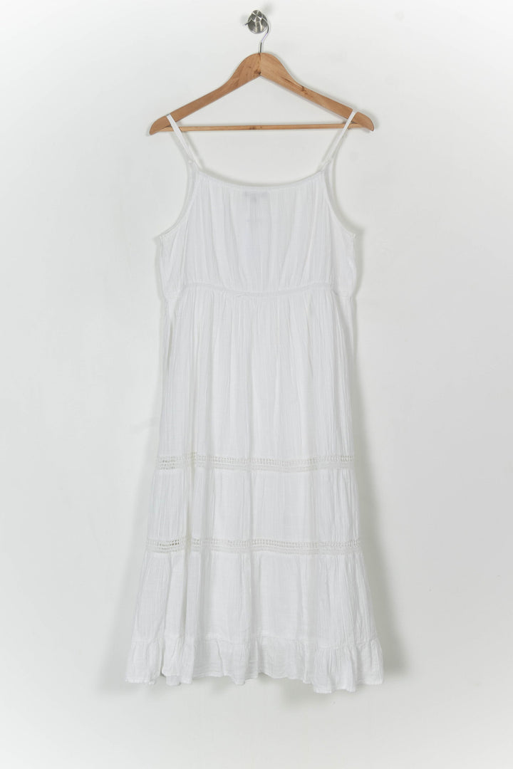 Robe Longue Blanche - Taille XL/42 de la marque Caroll | PARAD121386 - Vendu par Paradigme - Image 5