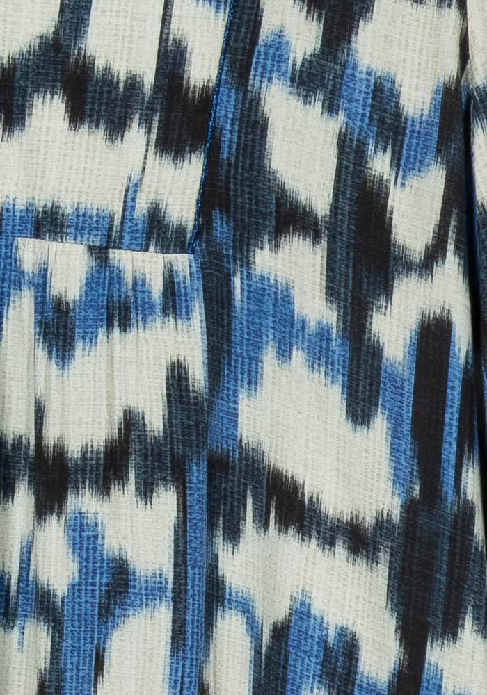 Blouse Bleu et Noir - Taille L/40 de la marque Caroll | PARAD121387 - Vendu par Paradigme - Image 3