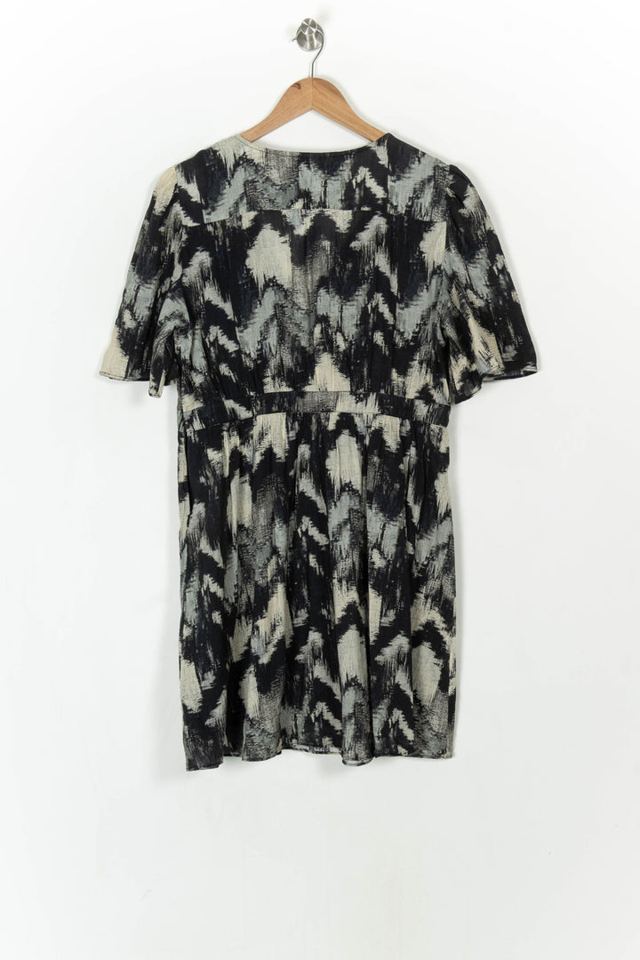 Robe Courte Noire et Beige - Taille L/40 de la marque ba&amp;sh | PARAD121388 - Vendu par Paradigme - Image 5