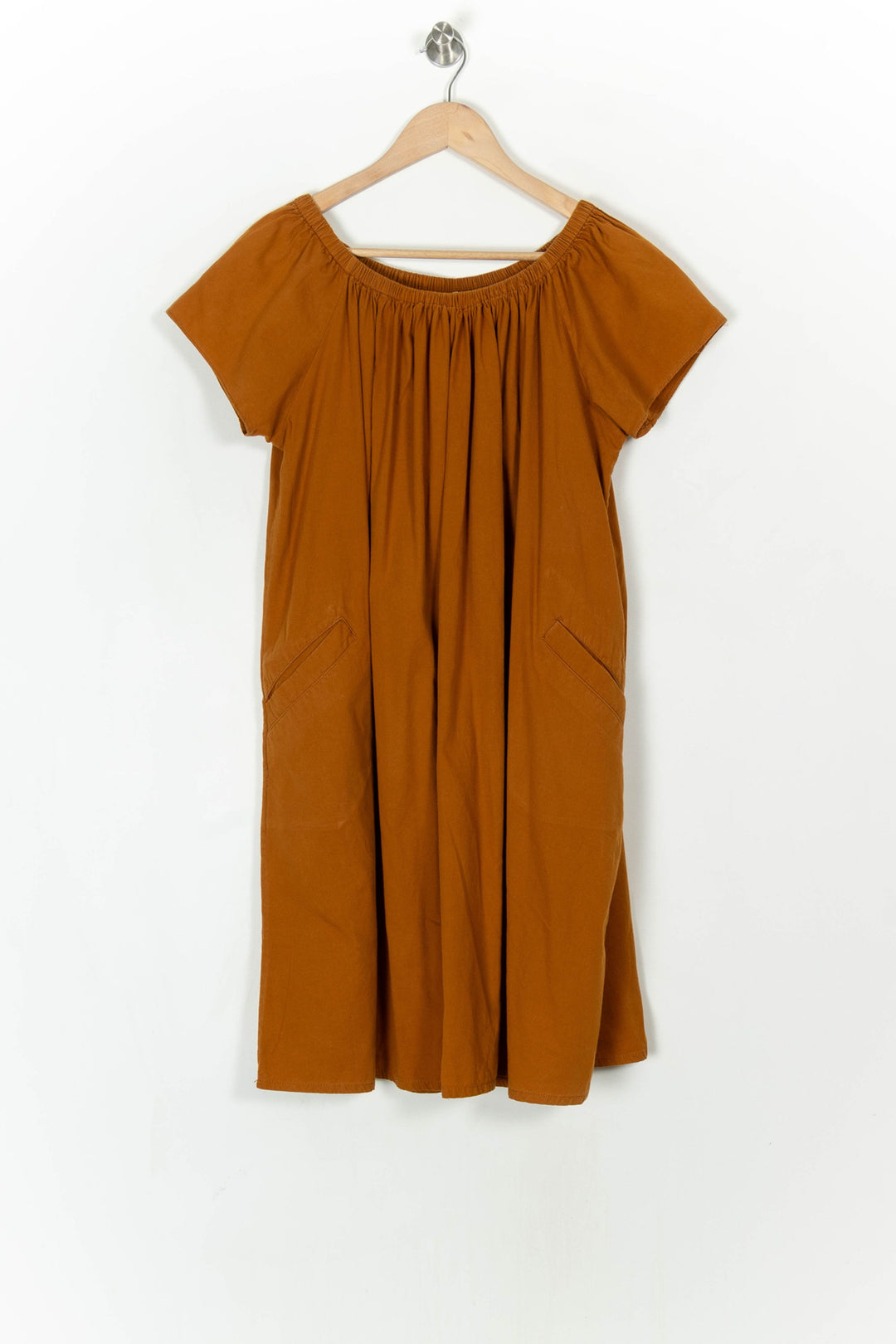 Robe Babydoll Marron - Taille L/40 de la marque American Vintage | PARAD121389 - Vendu par Paradigme - Image 2