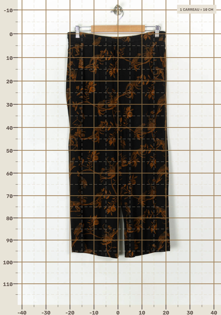 Pantalon Noir et Marron - Taille L/40 de la marque La Fée Maraboutée | PARAD121393 - Vendu par Paradigme - Image 4