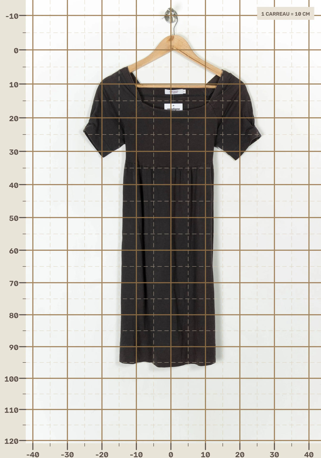 Robe Courte Marron - Taille M/38 de la marque Comptoir des Cotonniers | PARAD121397 - Vendu par Paradigme - Image 4