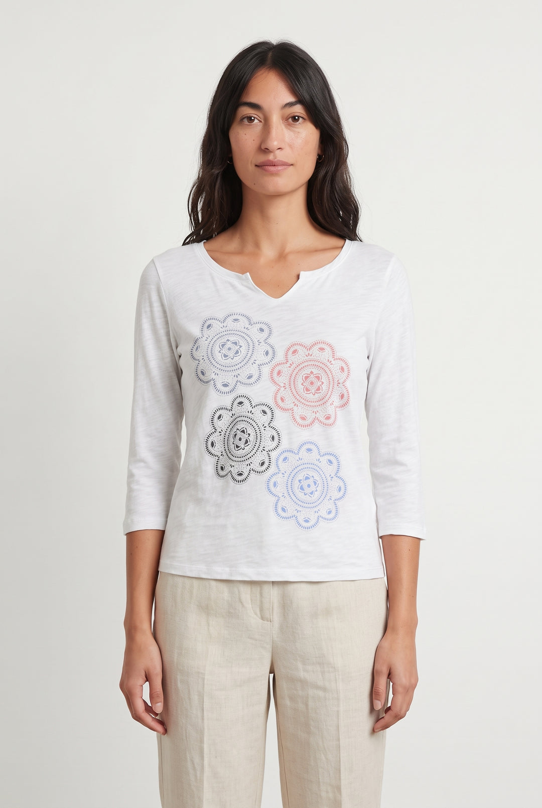 Tee-shirt Blanc et Bleu - Taille S/36 de la marque Levi&