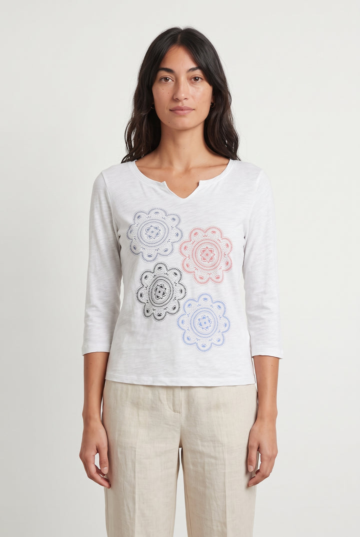 Tee-shirt Blanc et Bleu - Taille S/36 de la marque Levi&