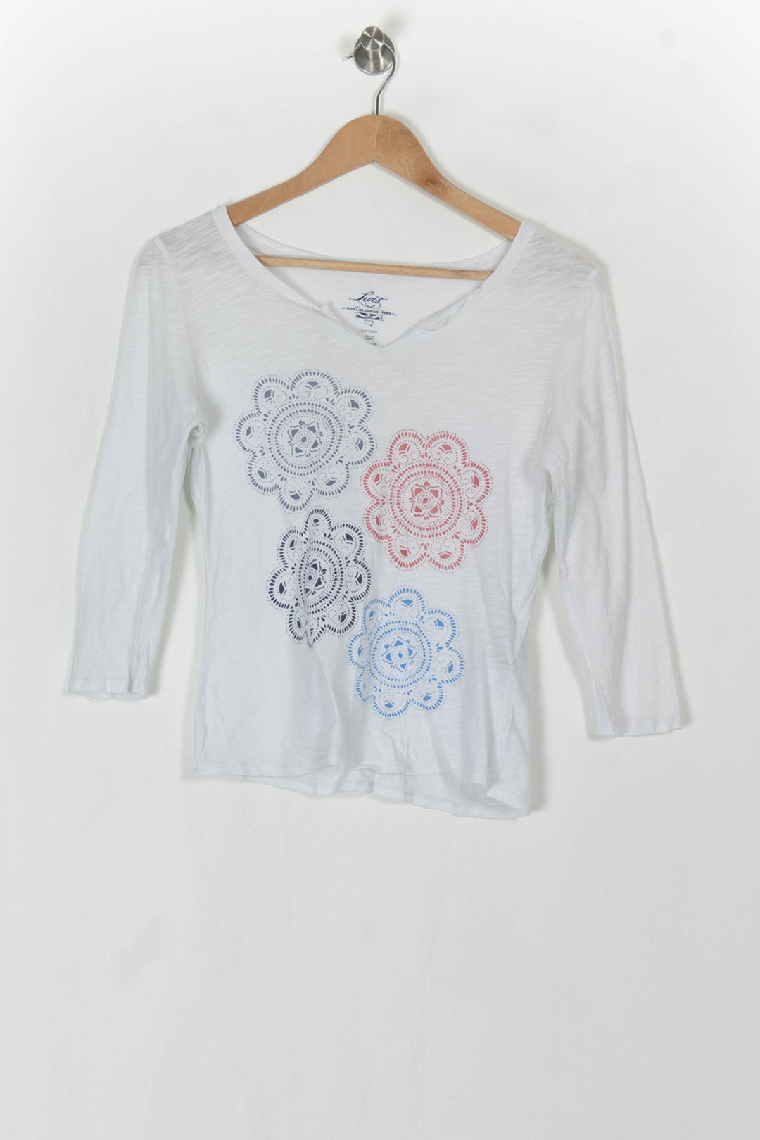 Tee-shirt Blanc et Bleu - Taille S/36 de la marque Levi&