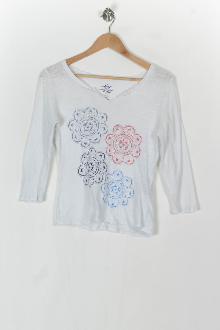 Tee-shirt Blanc et Bleu - Taille S/36 de la marque Levi&