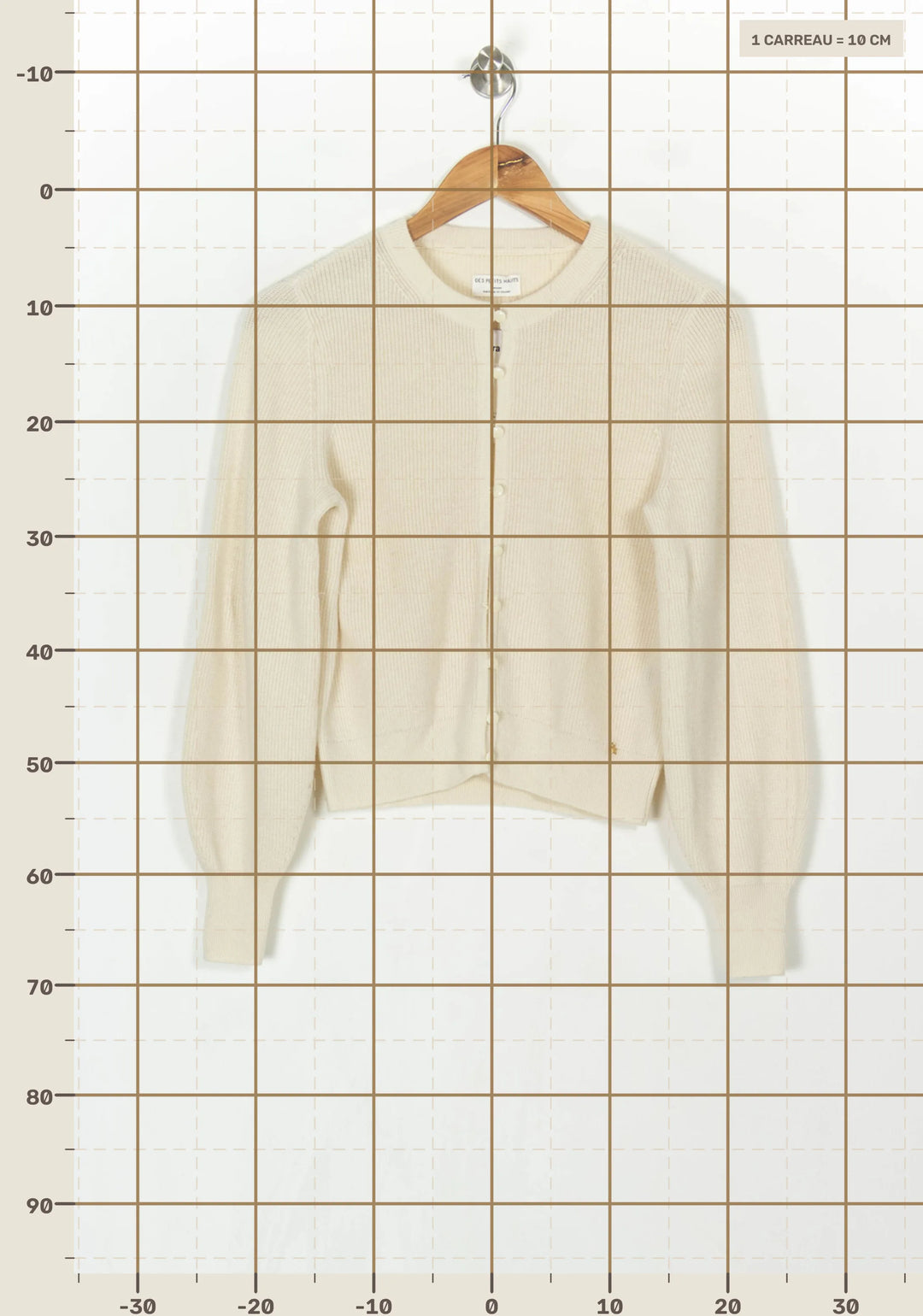 Cardigan Beige - Taille XS/34 de la marque Des petits hauts | PARAD121402 - Vendu par Paradigme - Image 4