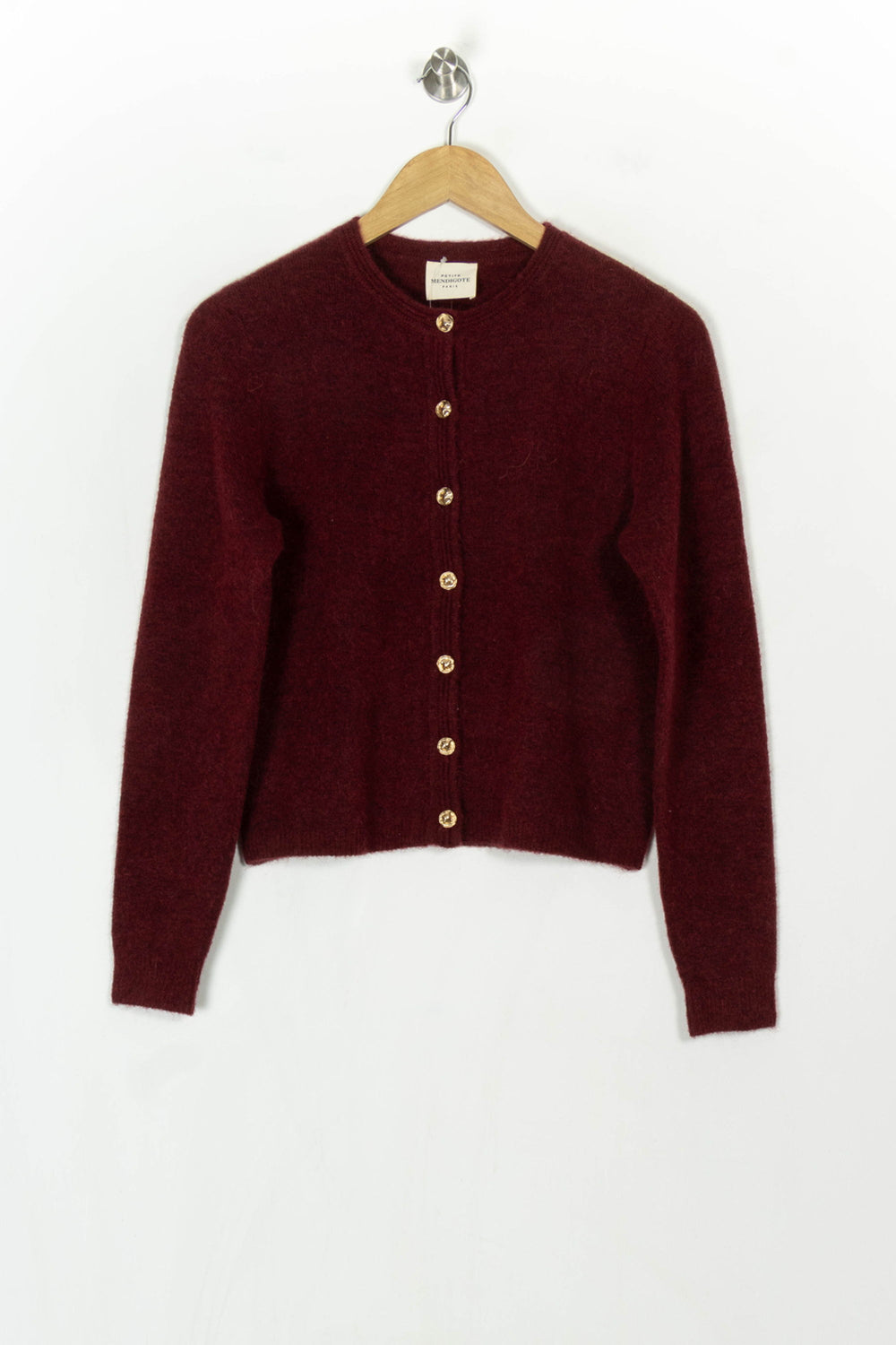 Cardigan Bordeaux - Taille S/36 de la marque Petite Mendigote | PARAD121404 - Vendu par Paradigme - Image 2