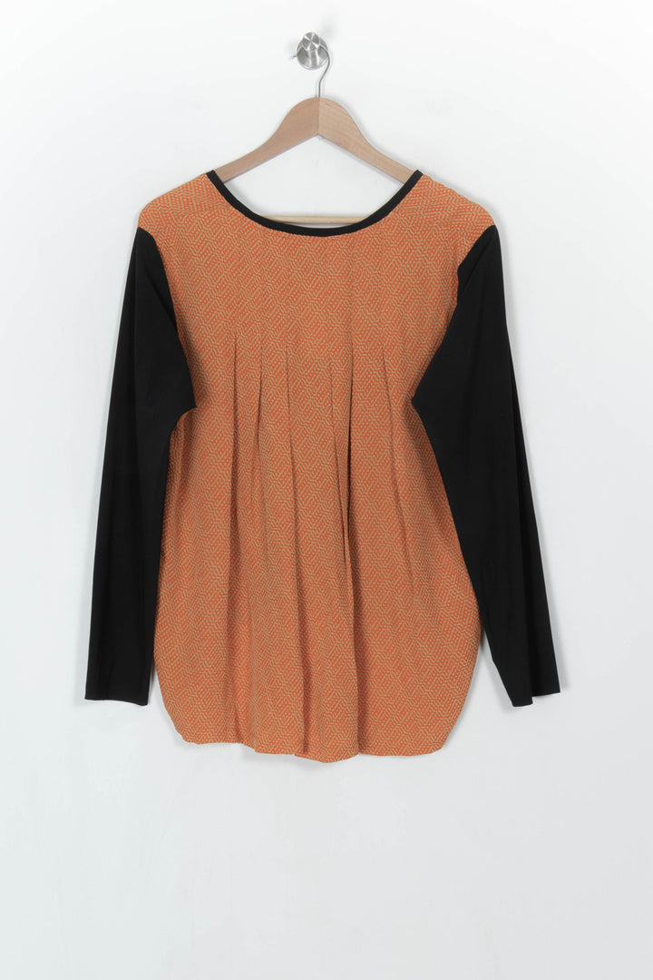 Blouse Noire et Orange - Taille XXXL/46 de la marque Bleu Blanc Rouge | PARAD121408 - Vendu par Paradigme - Image 5