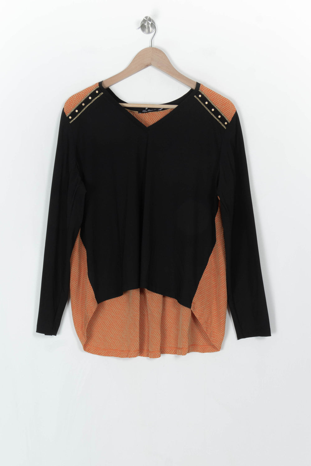 Blouse Noire et Orange - Taille XXXL/46 de la marque Bleu Blanc Rouge | PARAD121408 - Vendu par Paradigme - Image 2