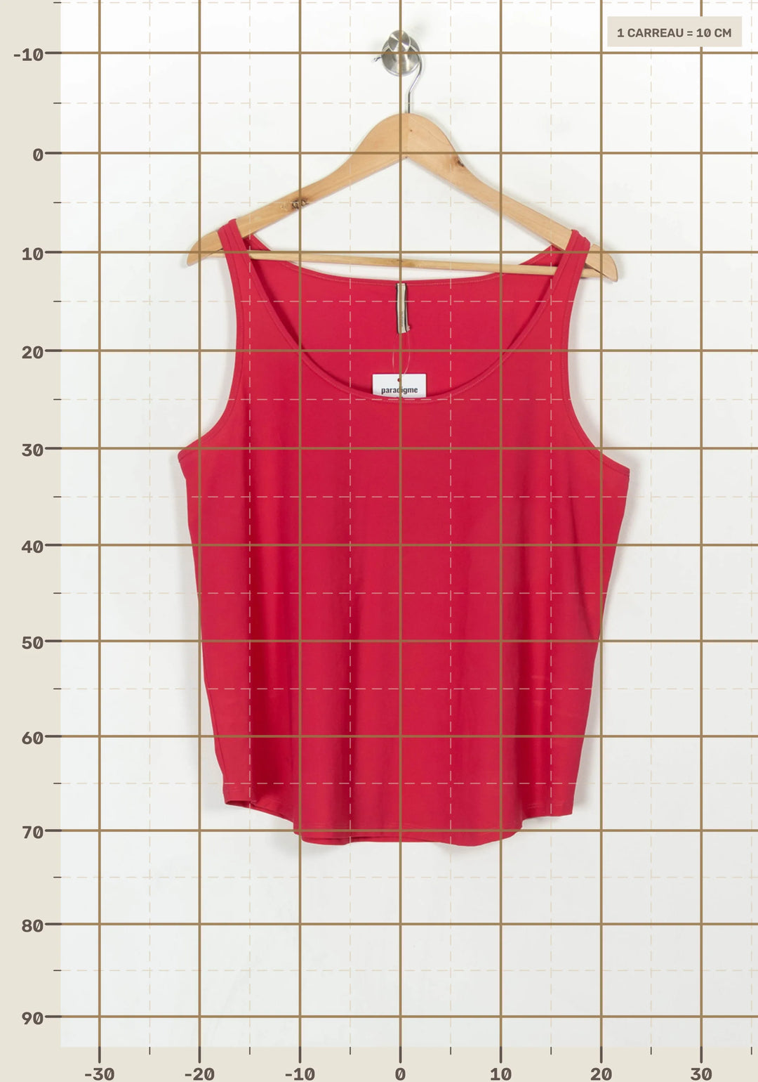 Débardeur Rose - Taille XXXL/46 de la marque Indies | PARAD121415 - Vendu par Paradigme - Image 4