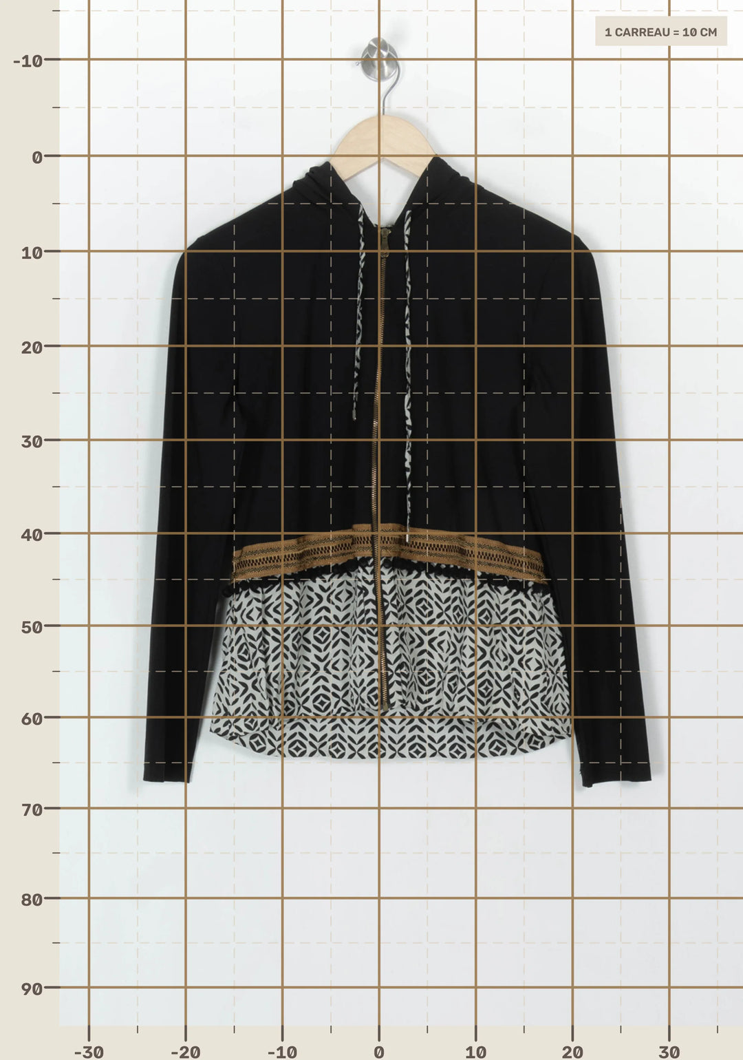 Veste Noire et Blanche - Taille M/38 de la marque Bleu Blanc Rouge | PARAD121417 - Vendu par Paradigme - Image 4