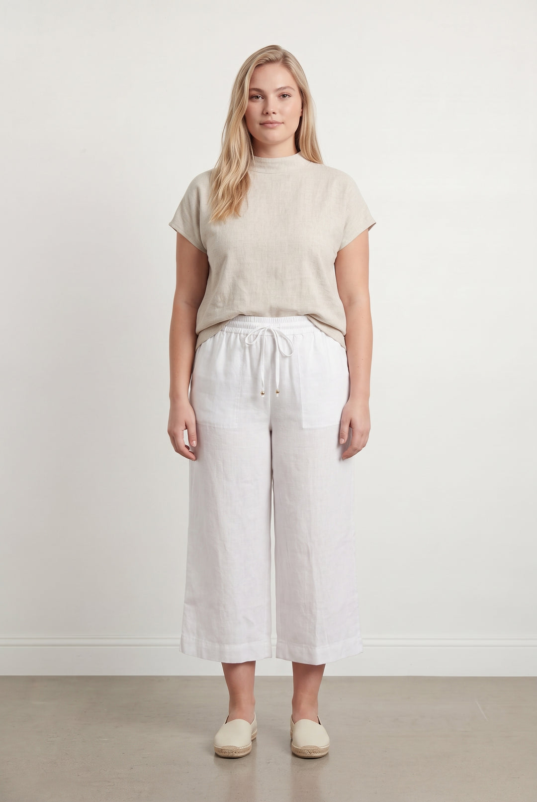 Pantalon Large Blanc - Taille XL/42 de la marque Bleu Blanc Rouge | PARAD121418 - Vendu par Paradigme - Image 1