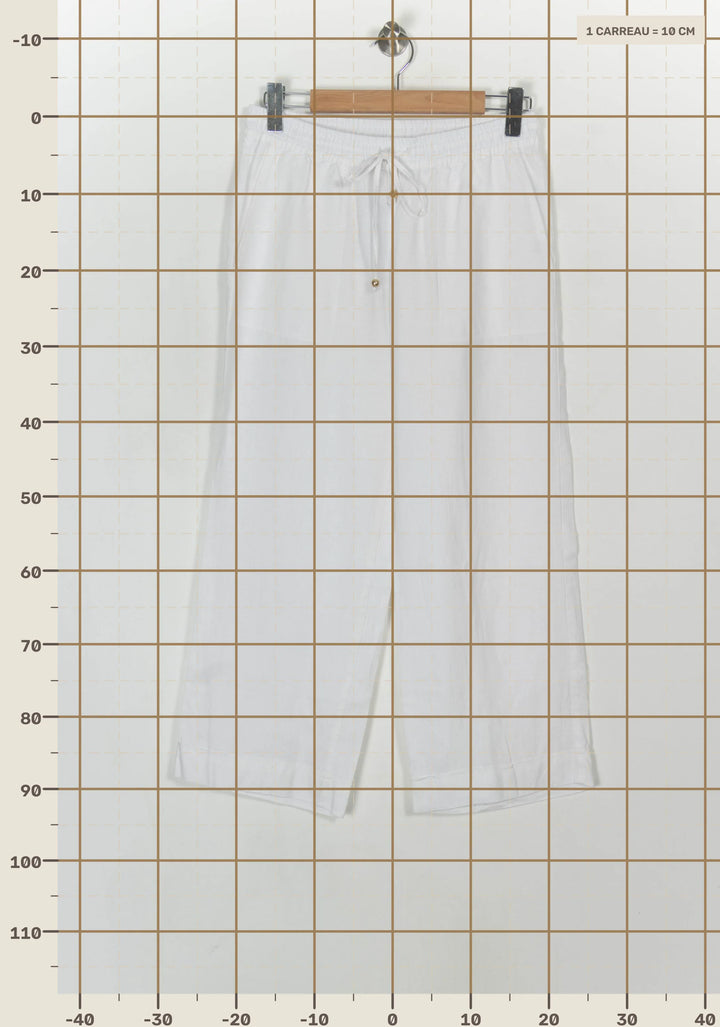 Pantalon Large Blanc - Taille XL/42 de la marque Bleu Blanc Rouge | PARAD121418 - Vendu par Paradigme - Image 4