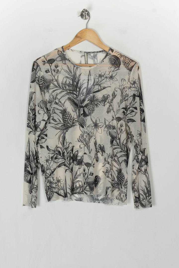 Blouse Blanche et Noire - Taille XL/42 de la marque Indies | PARAD121419 - Vendu par Paradigme - Image 2