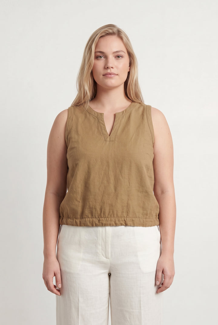 Débardeur Beige - Taille XL/42 de la marque Bleu Blanc Rouge | PARAD121420 - Vendu par Paradigme - Image 1