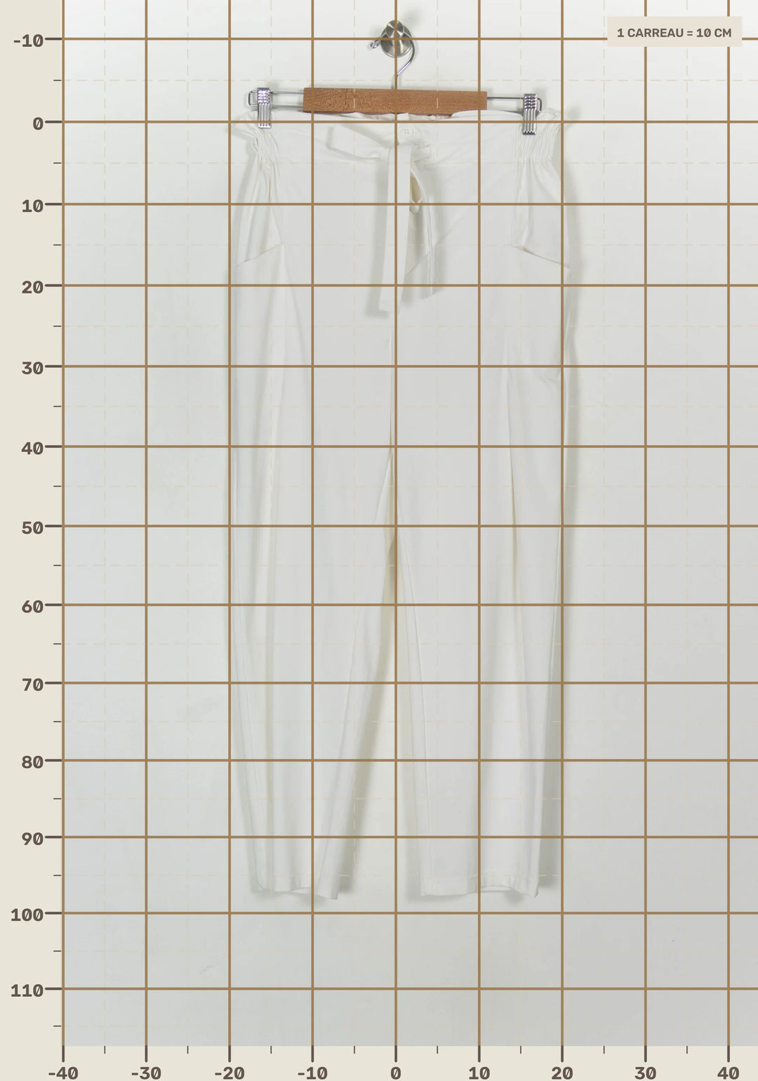 Pantalon Blanc - Taille XL/42 de la marque Bleu Blanc Rouge | PARAD121421 - Vendu par Paradigme - Image 4