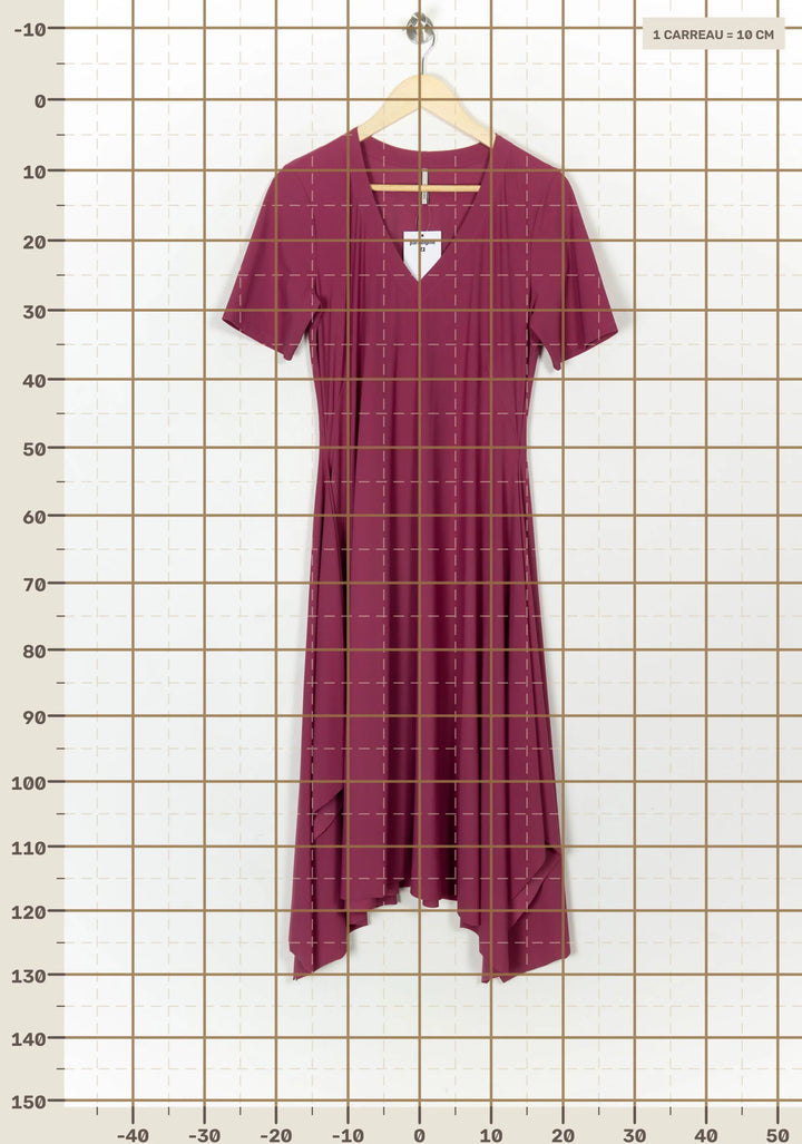 Robe Longue Rose - Taille XL/42 de la marque Indies | PARAD121424 - Vendu par Paradigme - Image 4