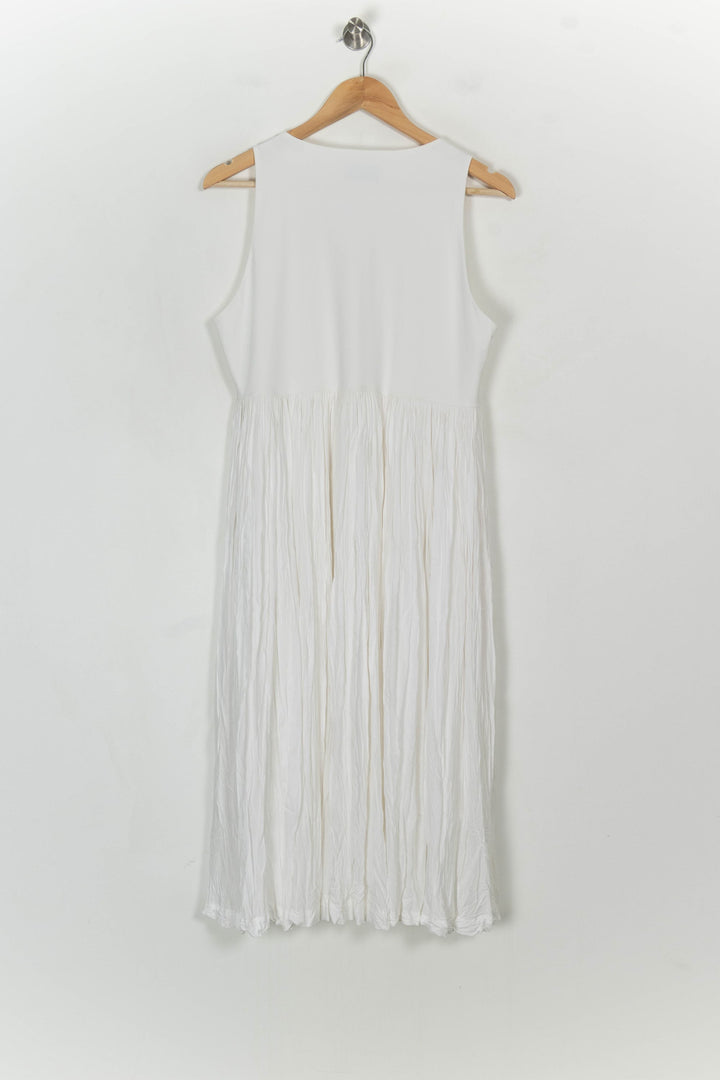 Robe Midi Blanche - Taille XL/42 de la marque Indies | PARAD121425 - Vendu par Paradigme - Image 5