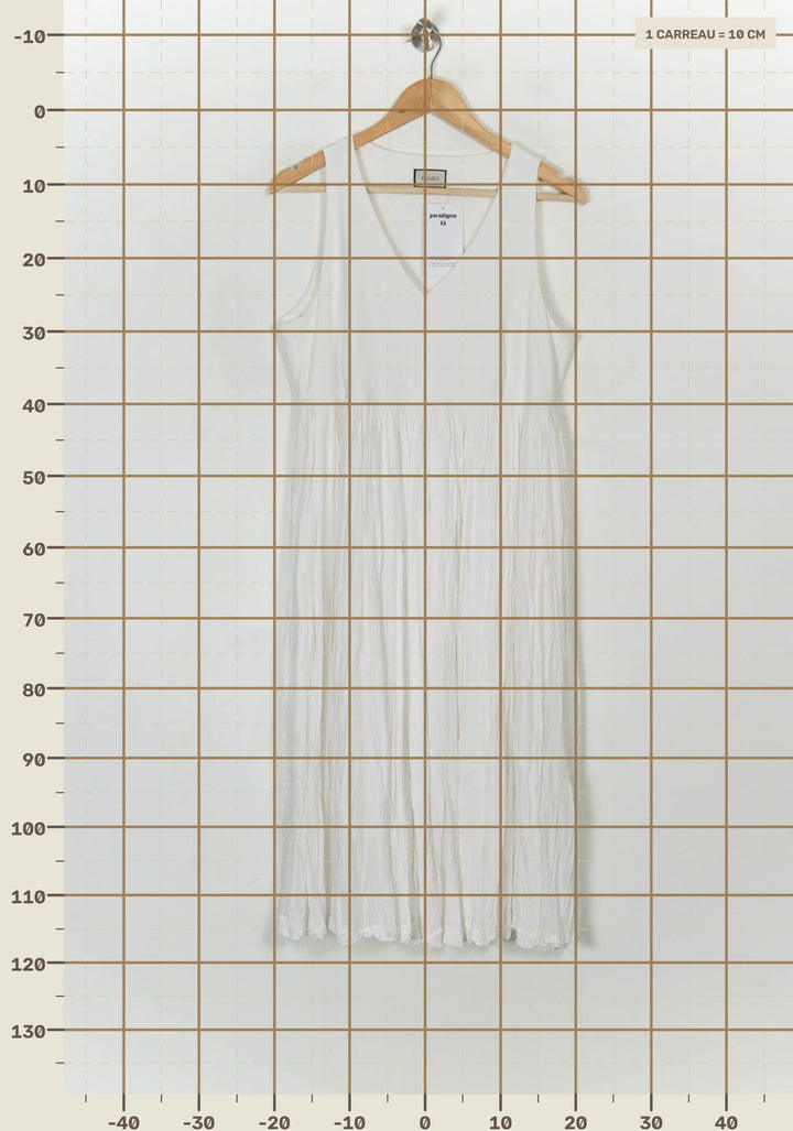 Robe Midi Blanche - Taille XL/42 de la marque Indies | PARAD121425 - Vendu par Paradigme - Image 4