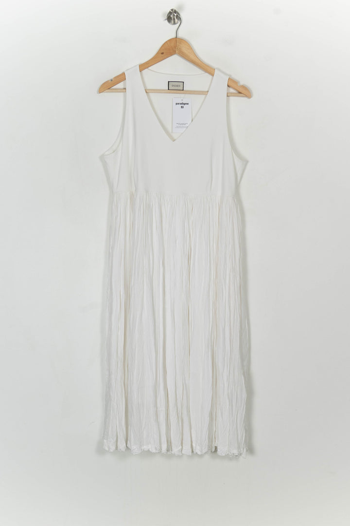 Robe Midi Blanche - Taille XL/42 de la marque Indies | PARAD121425 - Vendu par Paradigme - Image 2