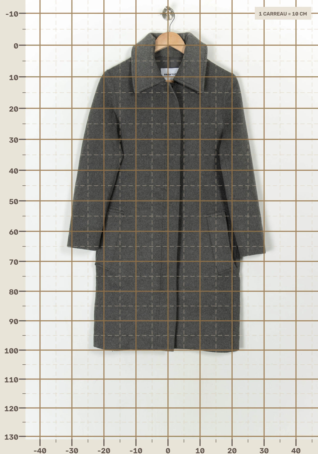 Manteau Gris - Taille XS/34 de la marque Bimba y Lola | PARAD121432 - Vendu par Paradigme - Image 4