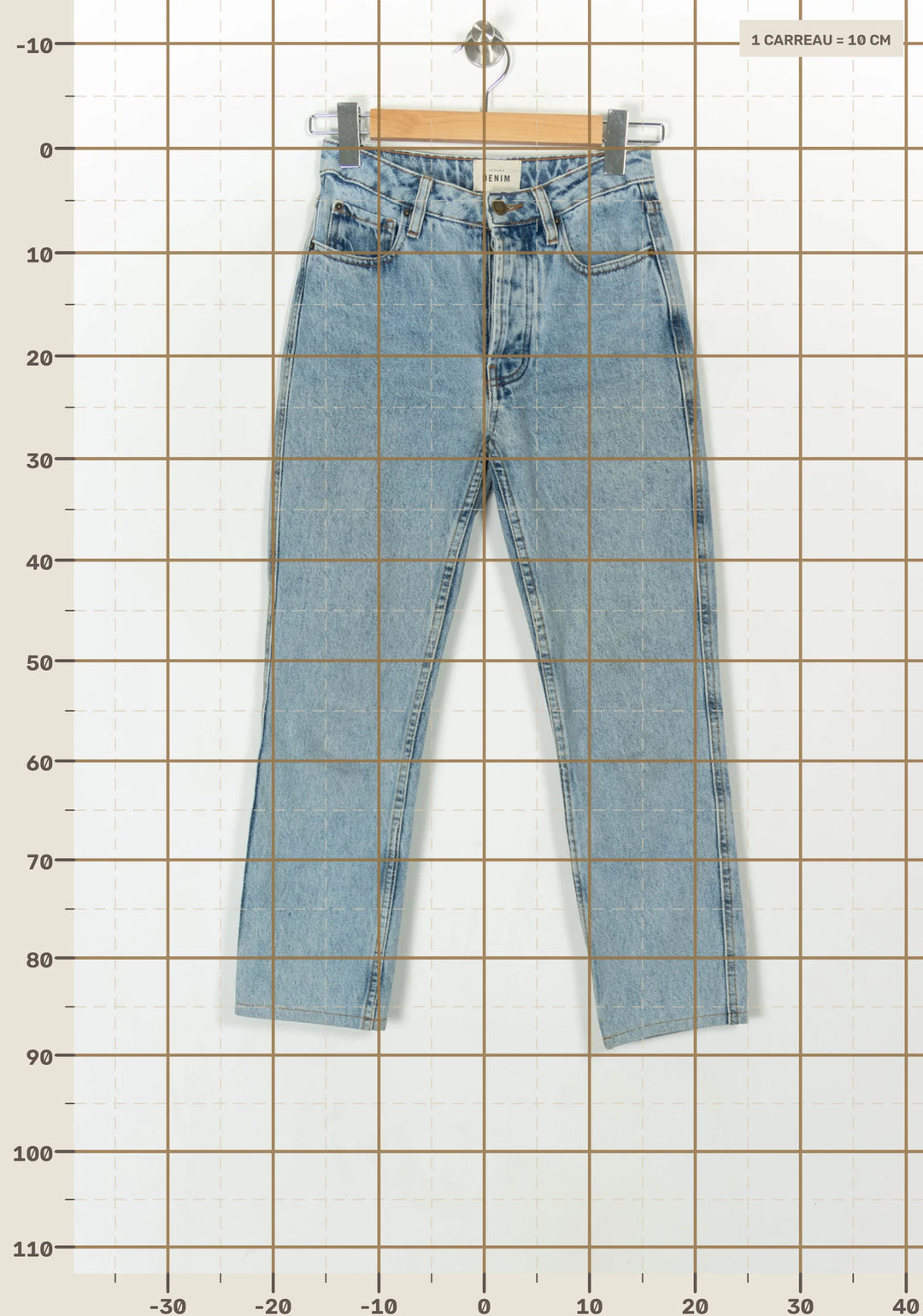 Jean Bleu - Taille XS/34 de la marque Sézane | PARAD121433 - Vendu par Paradigme - Image 4