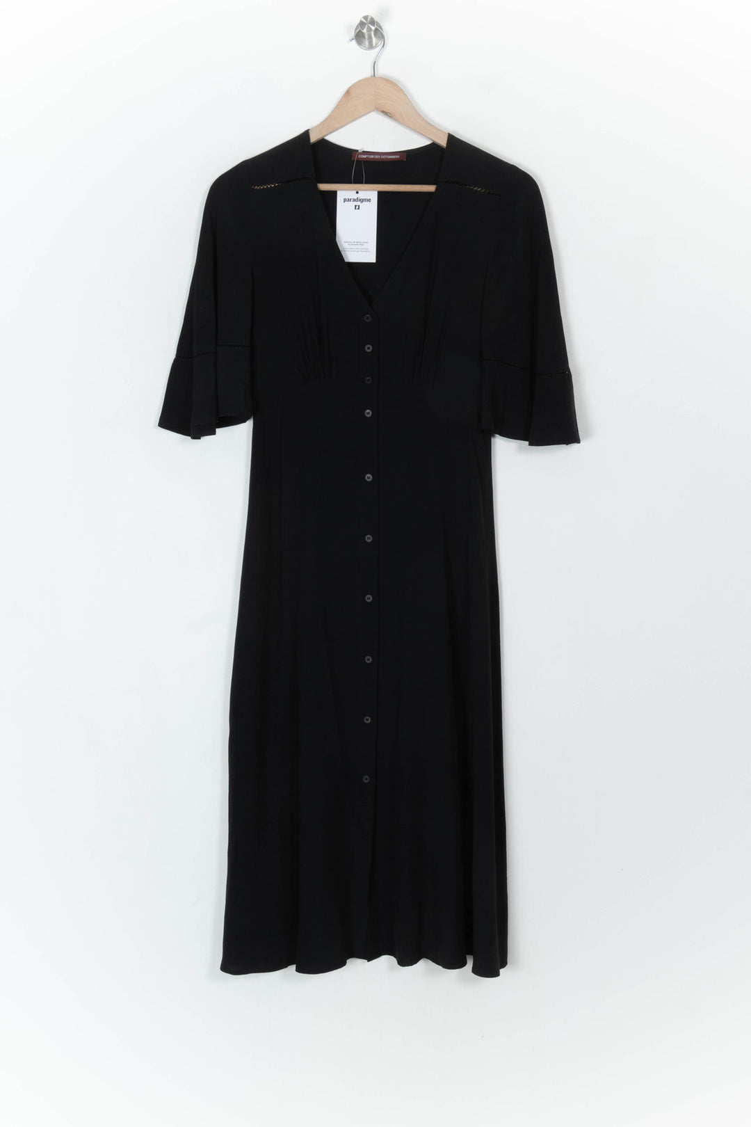 Robe Midi Noire - Taille XS/34 de la marque Comptoir des Cotonniers | PARAD121440 - Vendu par Paradigme - Image 2