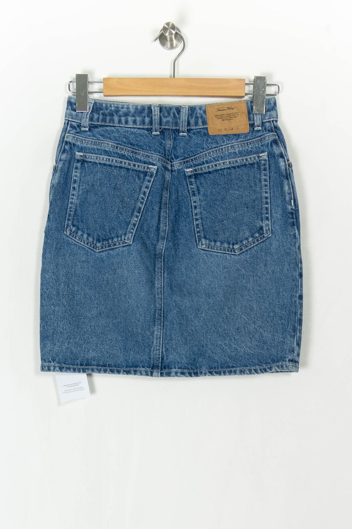 Jupe en Jean Bleue - Taille S/36 de la marque American Vintage | PARAD121447 - Vendu par Paradigme - Image 5