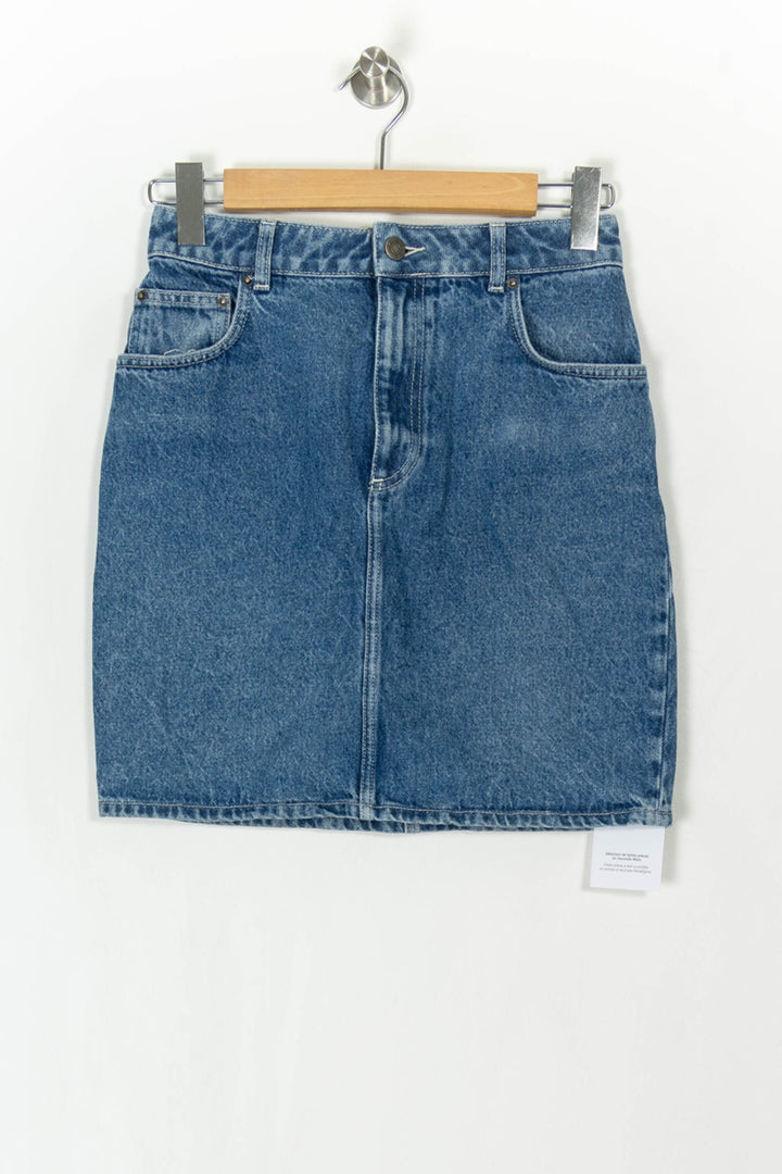Jupe en Jean Bleue - Taille S/36 de la marque American Vintage | PARAD121447 - Vendu par Paradigme - Image 2