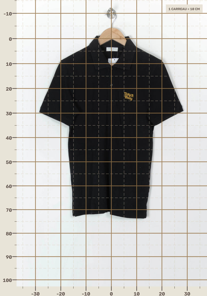 Polo Noir - Taille S/36 de la marque Sandro | PARAD121449 - Vendu par Paradigme - Image 4