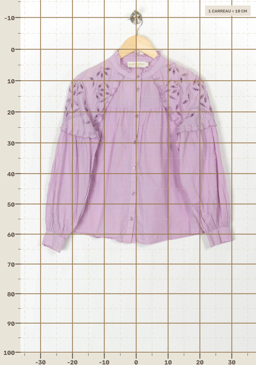 Blouse Violette - Taille S/36 de la marque La Petite Etoile | PARAD121454 - Vendu par Paradigme - Image 4