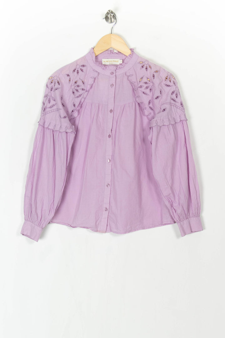 Blouse Violette - Taille S/36 de la marque La Petite Etoile | PARAD121454 - Vendu par Paradigme - Image 2