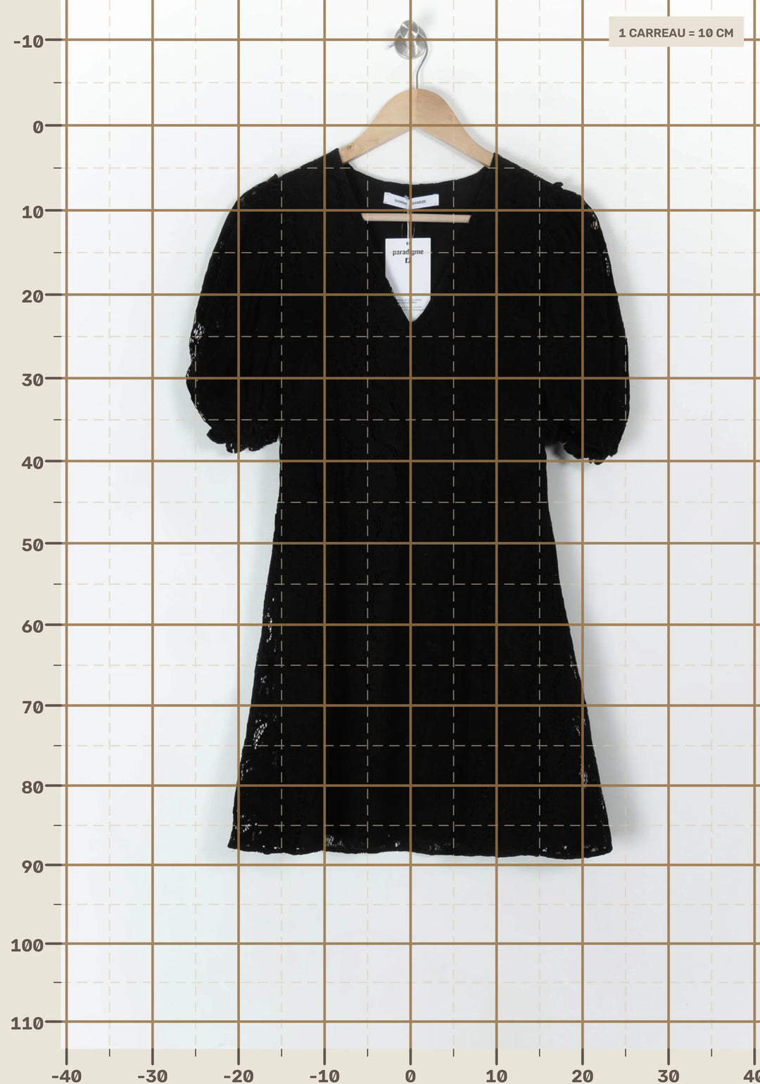 Robe Courte Noire - Taille S/36 de la marque Samsoe Samsoe | PARAD121455 - Vendu par Paradigme - Image 4