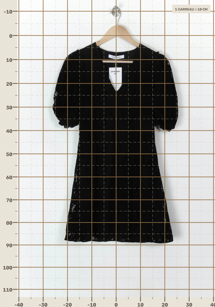 Robe Courte Noire - Taille S/36 de la marque Samsoe Samsoe | PARAD121455 - Vendu par Paradigme - Image 4