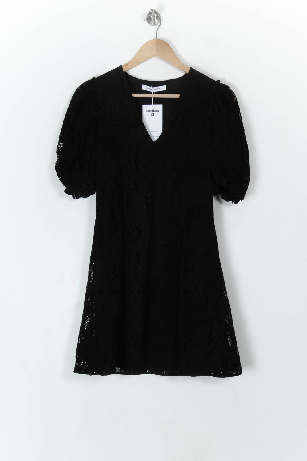 Robe Courte Noire - Taille S/36 de la marque Samsoe Samsoe | PARAD121455 - Vendu par Paradigme - Image 2