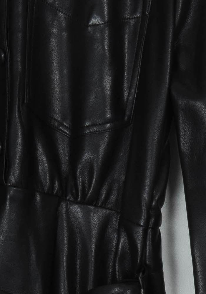 Robe Midi Noire - Taille S/36 de la marque Suncoo | PARAD121457 - Vendu par Paradigme - Image 3